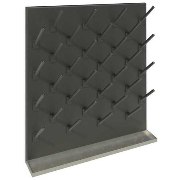 Pegboard, Wall Mounting, 39 Number of Pegs