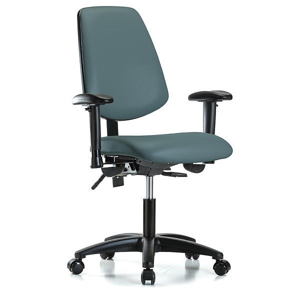 Cleanroom Task Chair, 300 lb. Cap., Vinyl
