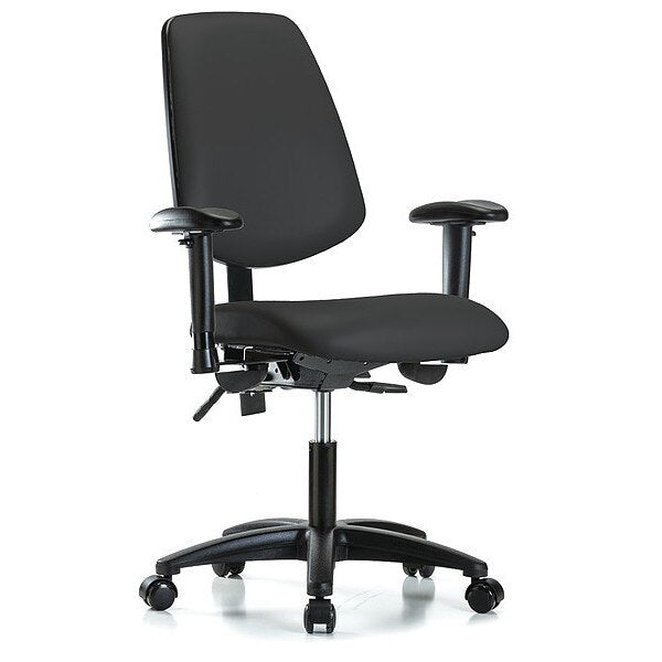 Cleanroom Task Chair, 300 lb. Cap., Vinyl