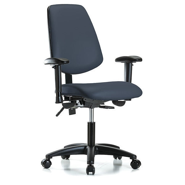 Cleanroom Task Chair, 300 lb. Cap., Vinyl