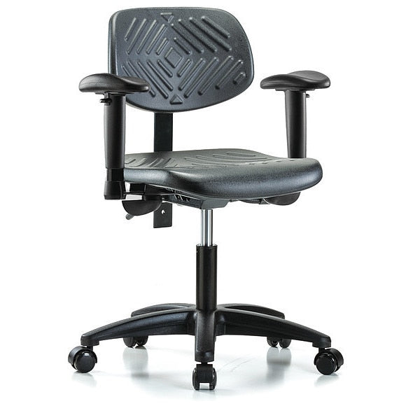 Cleanroom Task Chair, 300 lb. Cap., PU