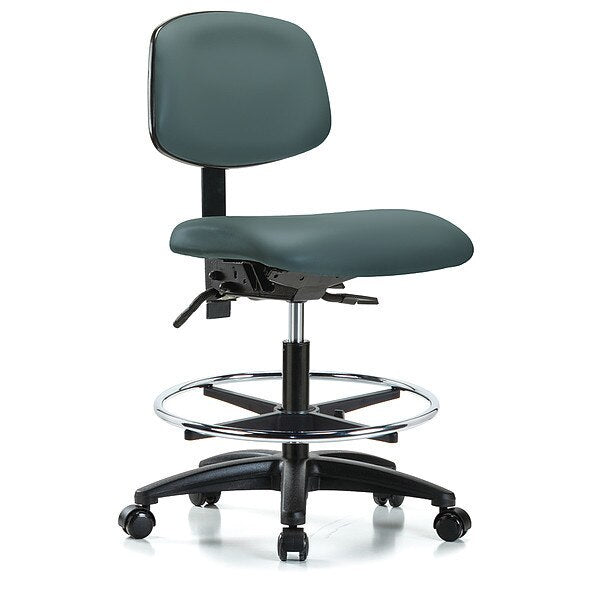 Cleanroom Task Chair, 300 lb. Cap., Vinyl