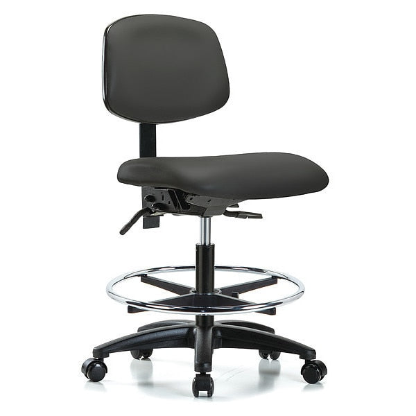 Cleanroom Task Chair, 300 lb. Cap., Vinyl