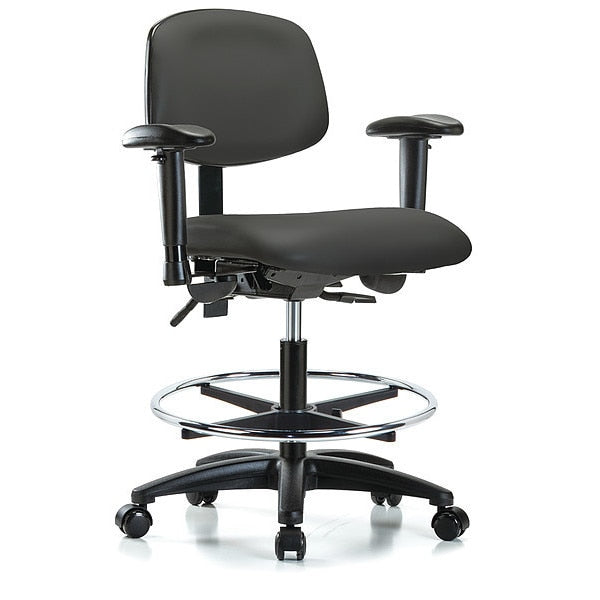 Cleanroom Task Chair, 300 lb. Cap., Vinyl