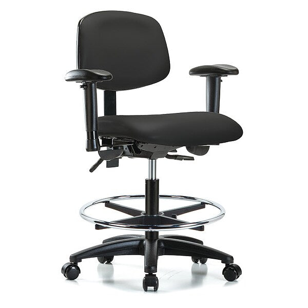 Cleanroom Task Chair, 300 lb. Cap., Vinyl
