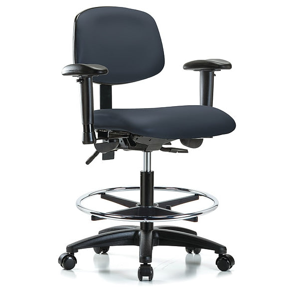 Cleanroom Task Chair, 300 lb. Cap., Vinyl