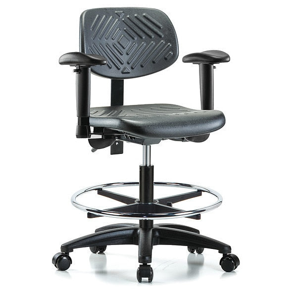 Cleanroom Task Chair, 300 lb. Cap., PU