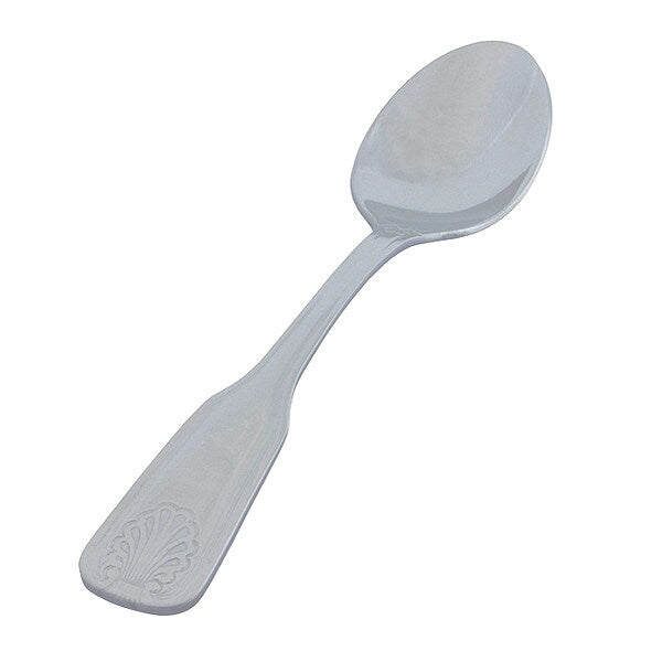 Teaspoon, 6 1/8 in L, Silver, PK36
