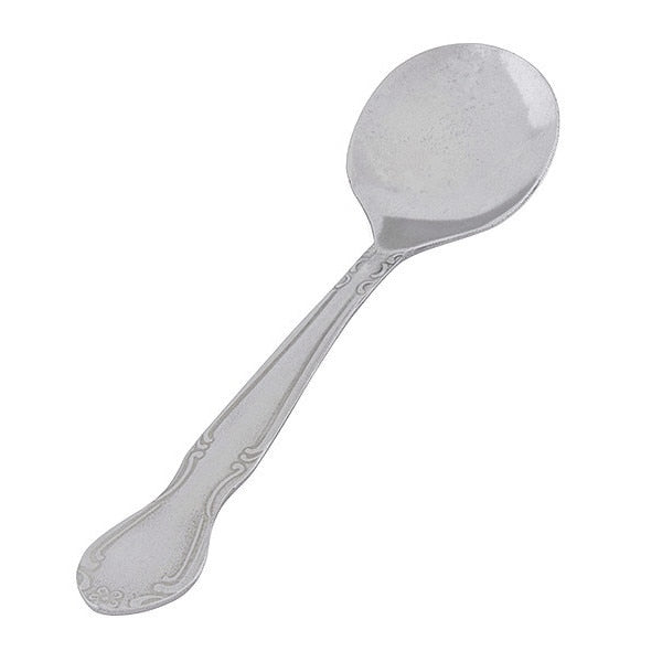 Bouillon Spoon, 6 in L, Silver, PK36