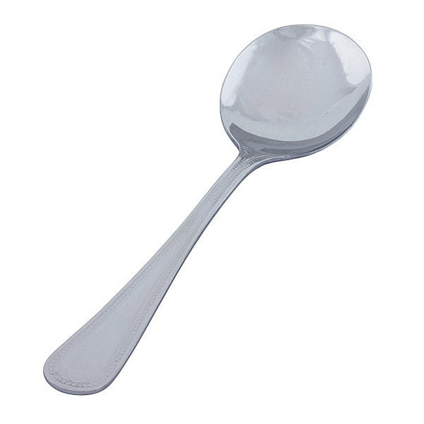 Bouillon Spoon, 6 in L, Silver, PK12
