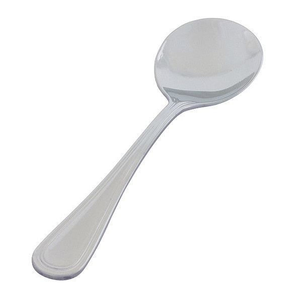 Bouillon Spoon, 5 3/4 in L, Silver, PK12
