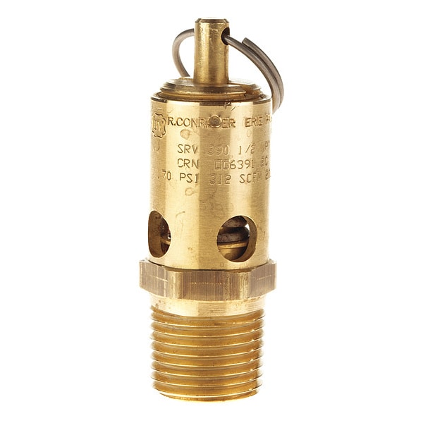 Pressure Relief Valve, Brass Ball