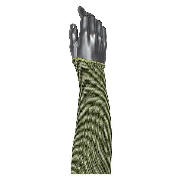 Cut-Resistant Sleeve, Yellow, Knit Cuff