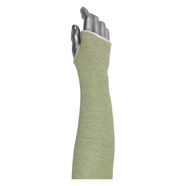 Cut-Resistant Sleeve, Green, Knit Cuff