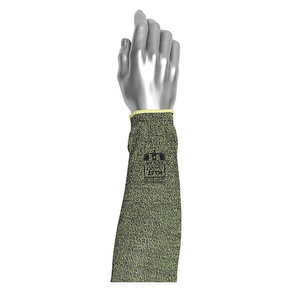Cut-Resistant Sleeve, Yellow, Knit Cuff