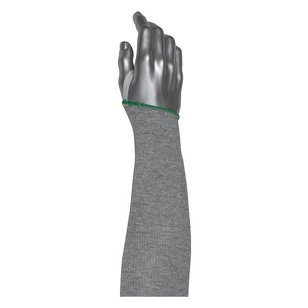 Cut-Resistant Sleeve, Gray, Knit Cuff