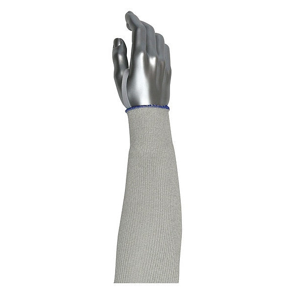Cut-Resistant Sleeve, Gray, Knit Cuff