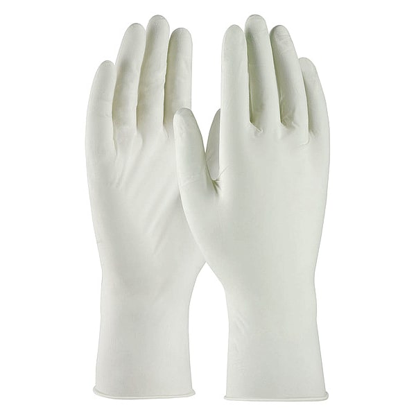 Disposable Gloves, Nitrile, White, M ( 8 ), 1000 PK