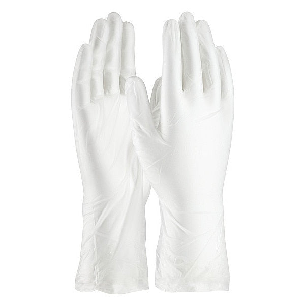 Disposable Gloves, Vinyl, Clear, L ( 9 ), 100 PK