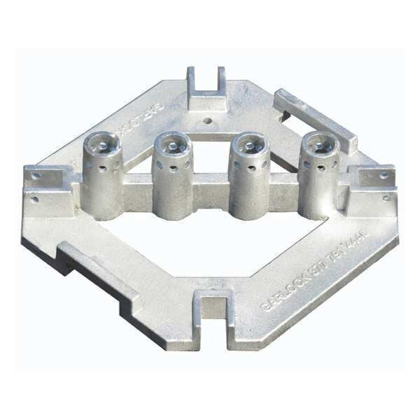 Guard Rail Mounting Bracket, Silver