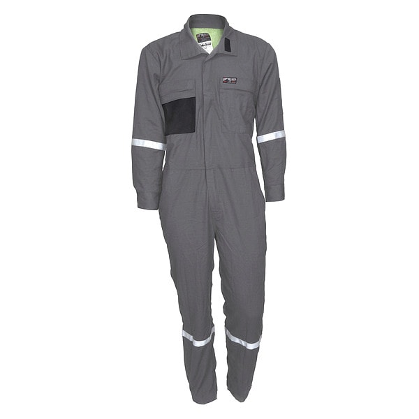 Flame-Resistant Coverall, 38 Size