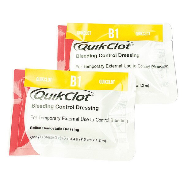Bleeding Control Dressing, Sterile, White