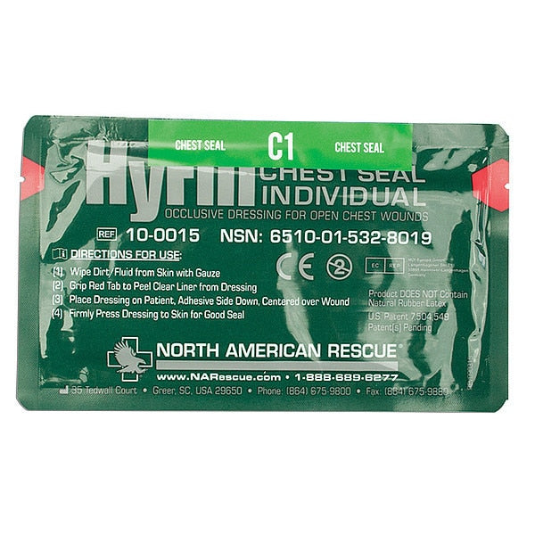 Chest Seal, Sterile, Green