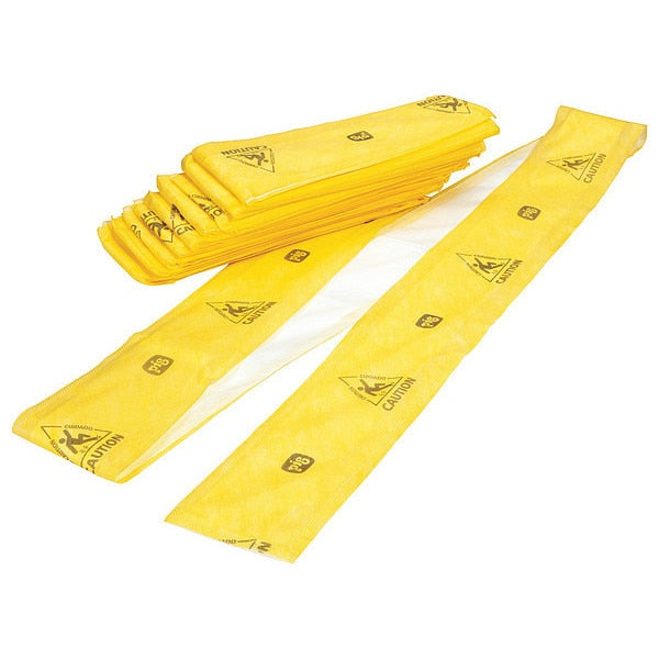 Sorbents, 26.4 gal. Universal Absorbed, Yellow, Polypropylene, SAP, 10 PK