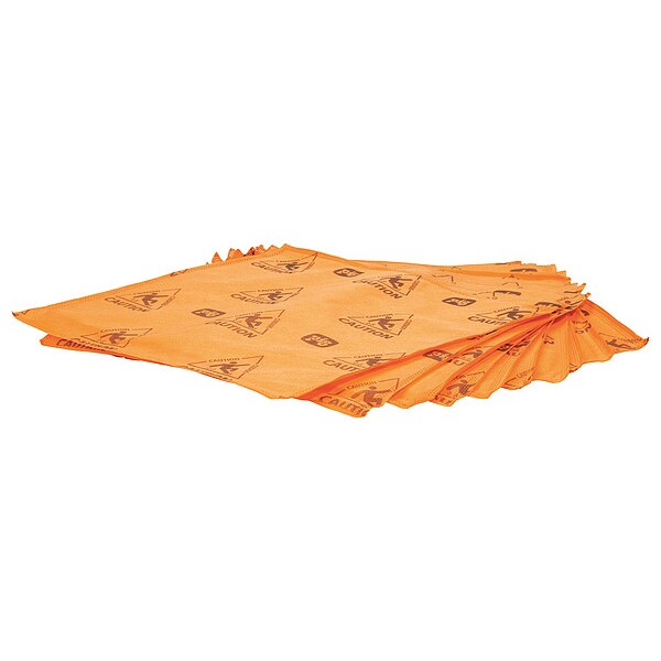 Sorbents, 10 gal/pk, 1.06 gal/pad, Universal Absorbed, Orange, Polypropylene, SAP, 10 PK