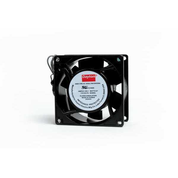 Standard Square Axial Fan, 115V AC, 25/28 cfm, 3-1/8 in W.