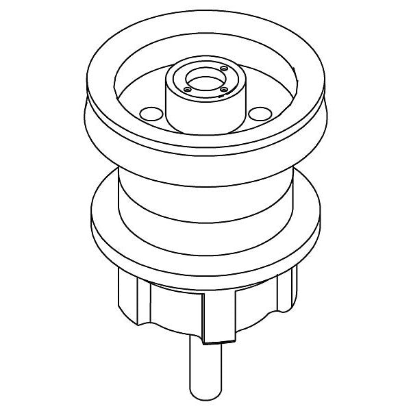 Urinal Piston, Black, Metal, Plastic