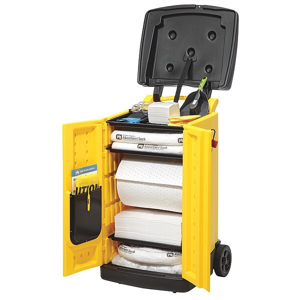 Spill Kit/Station, 43 gal. Vol. Absorbed