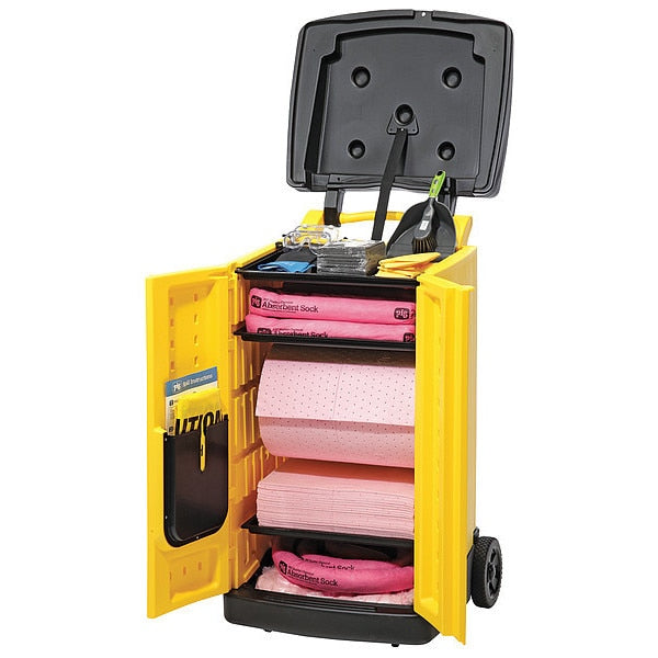 Spill Kit/Station, 47.7 gal Vol. Absorbed