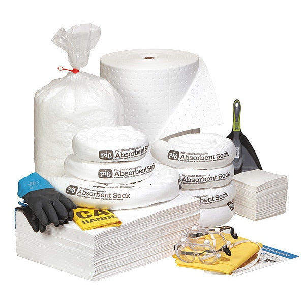 Spill Kit/Station, 43 gal. Vol. Absorbed