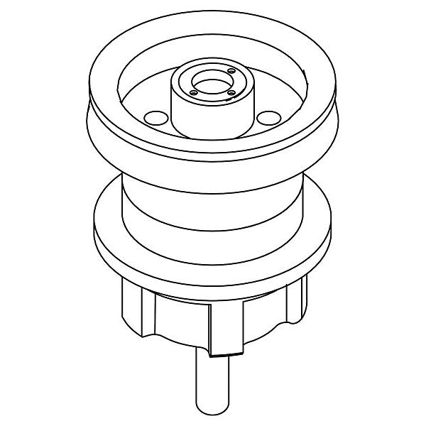 Urinal Piston, Black, Metal, Plastic