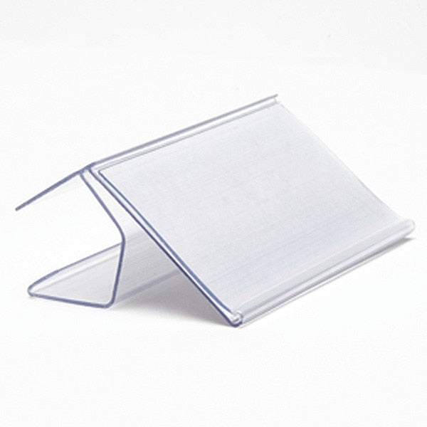 Label Holder, Clear, Smooth, Slide-In, PK25
