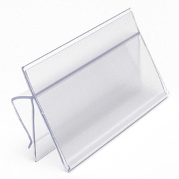 Label Holder, Clear, Smooth, Slide-In, PK25