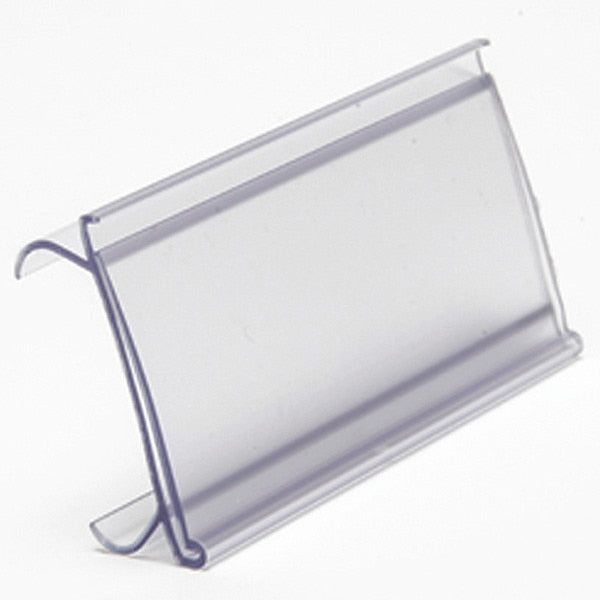 Label Holder, Clear, Slide-In, PK25