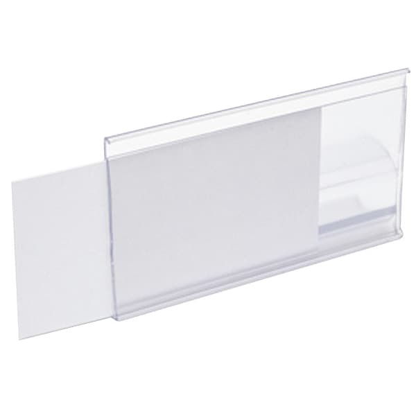 Label Holder, Clear, Smooth, Slide In, PK25