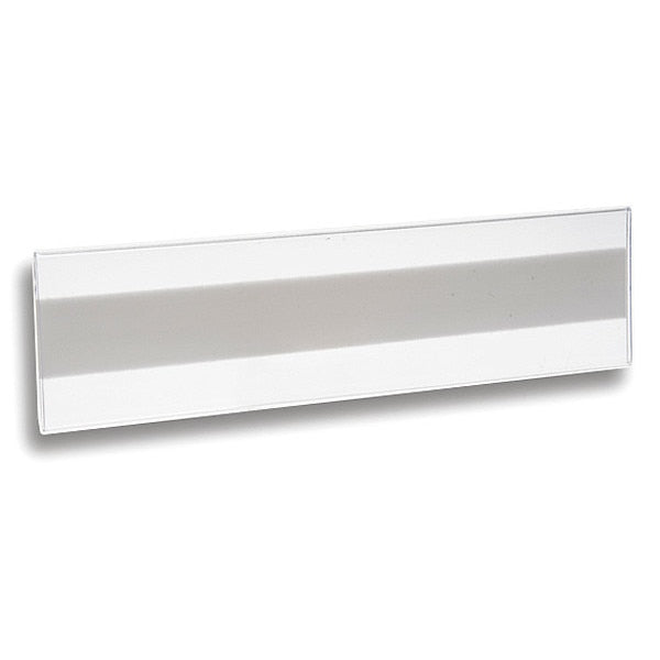 Label Holder, Clear, Matte, Slide-In