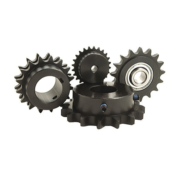 Finished Bore with Keyway & SS Bore Roller Chain Sprocket, D50 Chain Size, 17 # of Teeth