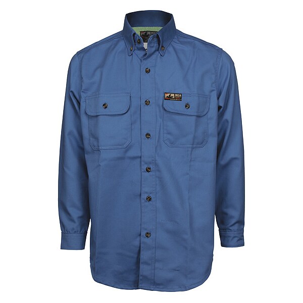 Flame-Resistant Collared Shirt, L Size