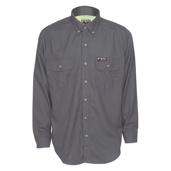 Flame-Resistant Collared Shirt, 4XL Size