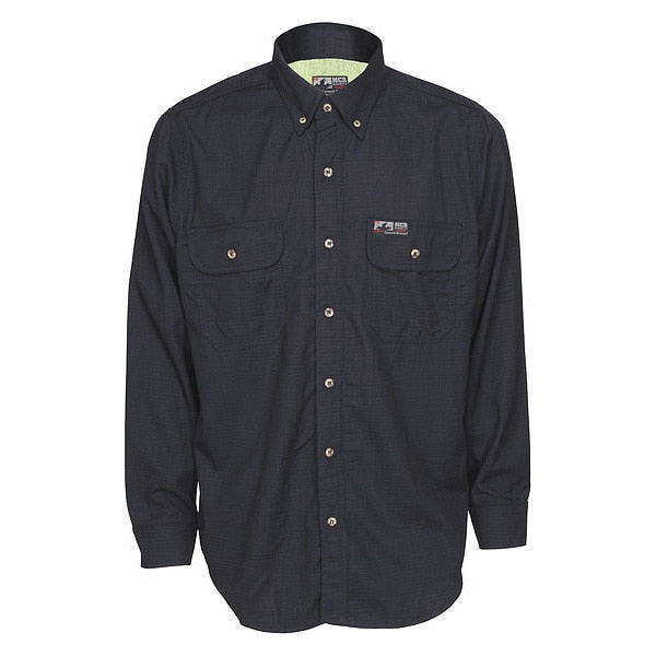 Flame-Resistant Collared Shirt, M Size
