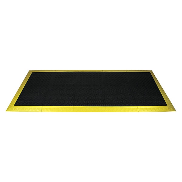 Interlocking Antifatigue Mat Kit Vinyl 8 ft 3 ft 1 in