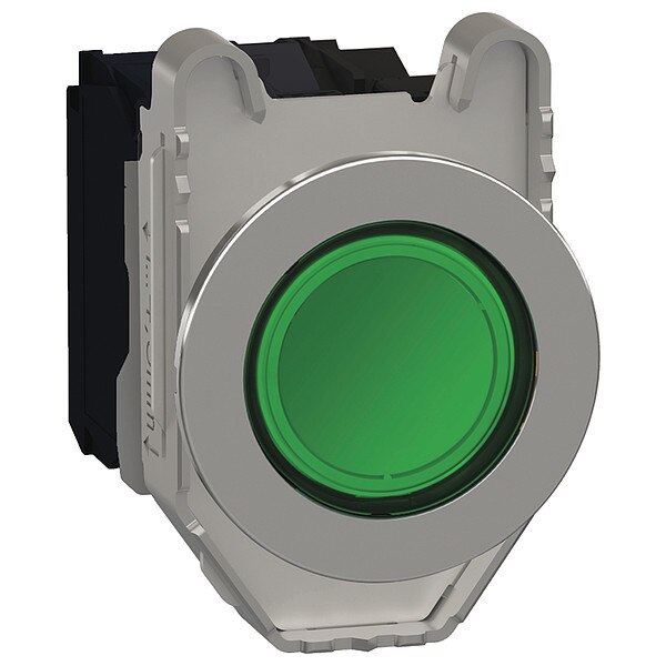 Push Button, 30 mm, 1NO/1NC, Green