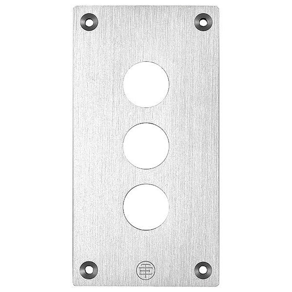 Drilled Front Plate, Gray