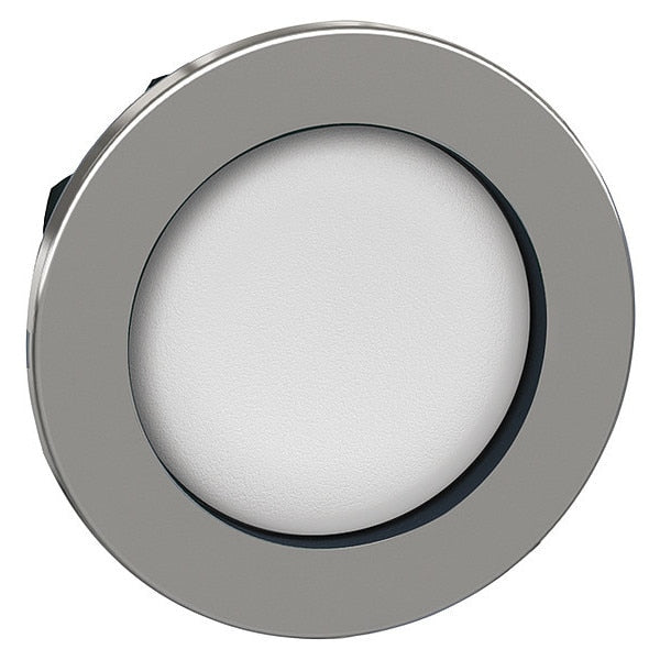 Pushbutton Head, 30 mm, White
