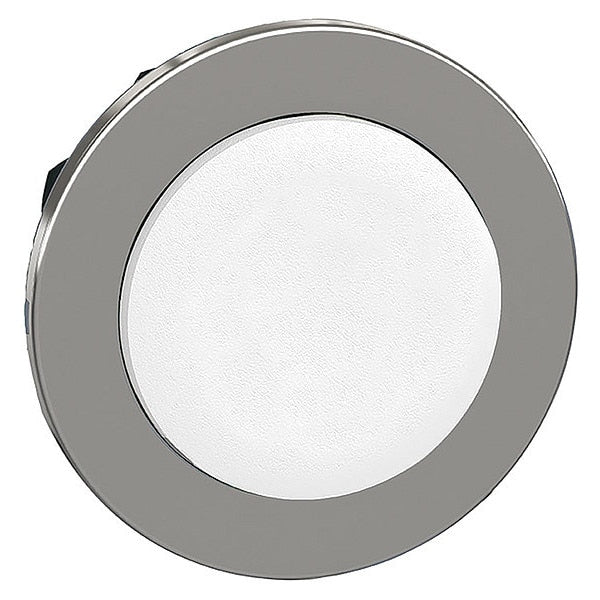 Pushbutton Head, 30 mm, White