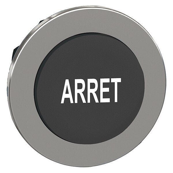Pushbutton Head, 30 mm, Black